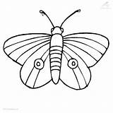 Butterflies Library Cartoon sketch template