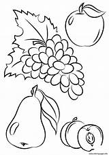 Coloring Fruits Autumn Fruit Pages Fall Salad Drawing Printable Colouring Color Vegetable Print Tree Sheets Getdrawings Kids Draw Prints sketch template