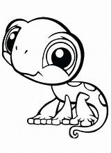 Coloring Pages Lizard Kids Big Cute Animals Eyes Reptiles Printable Colouring Reptile Dragon Eyed Lizards Drawing Small Unique Animal Flying sketch template