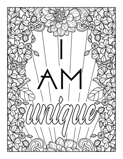 positive affirmations coloring pages daily   affirmation etsy