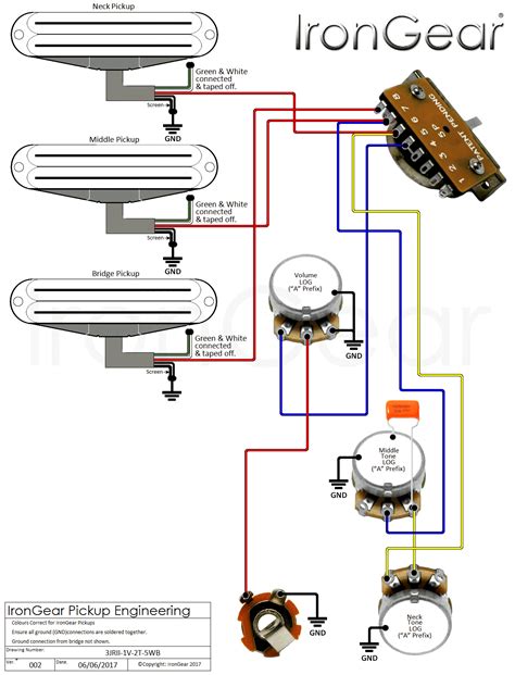 wiring diagram  humbucker  single coil