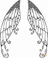 Coloring Wings Fairy Pages Double Printable Angel Wing Heart Top Ailes Drawing Realistic Supercoloring Coloriage Color Fées Books Pens Gel sketch template