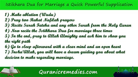 Istikhara Dua For Marriage A Quick Powerful Supplication Quranic Remedies