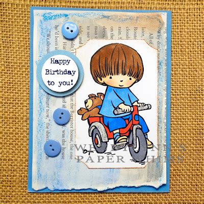 wendylynns paper whims happy birthday card   boy