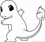 Charmander Pokémon Coloringpages101 Shinx Getdrawings Getcolorings sketch template