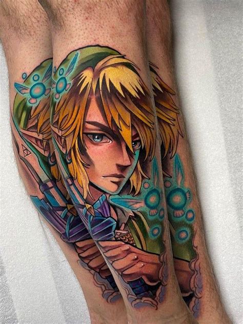 link tattoo zelda tattoo gaming tattoo nerdy