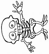 Coloring Skeleton Pages Halloween Animal Printable Color Getcolorings Hallow sketch template