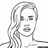 Coloring Scarlett Johansson Actress Pages Thecolor Famous Gif Actresses sketch template