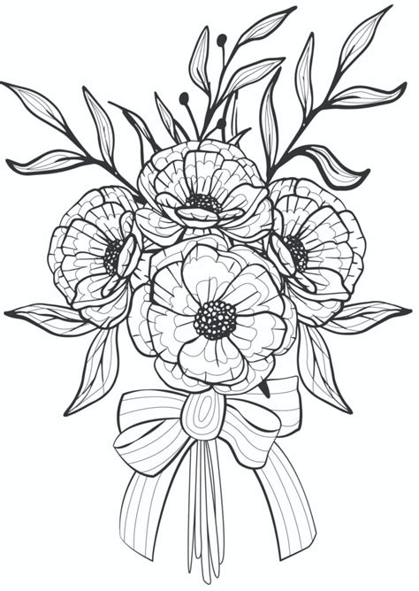 printable flower coloring pages  adults kids freebie finding mom