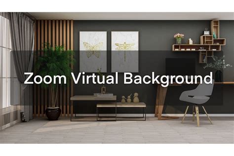 stylish home office virtual background graphic  leblancstudio