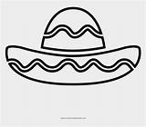 Sombrero sketch template