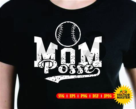 mom posse mom svg baseball svg high quality cut or print etsy