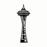 Needle Space Drawing Seattle Paintingvalley Washington sketch template