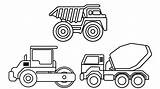 Construction Truck Pages Colouring Dump Excavator Kids Coloring Lưu Từ ã Cars sketch template