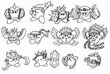 Kirby Abilities Kleurplaat Compound Kood Sheet sketch template
