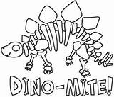 Dino Mite sketch template