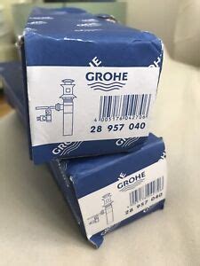 grohe  sink stopper    pair   box ebay