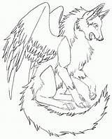 Coloring Pages Wolves Wings Wolf Cool Winged Realistic Drawing Printable Print Bird Sheets Color Female Drawings Twilight Arctic Template Getcolorings sketch template