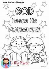 Sunday School Bible Kids Crafts Abraham Promise Isaac Son Lesson God Promises Coloring Craft Keeps His Activity Preschool Activities Lessons sketch template