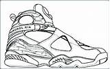 Coloring Pages Shoes Jordan Nike Shoe Lebron Printable Air Nba Drawing Sports Curry Stephen Converse Sketch Basketball Force Logo Teams sketch template