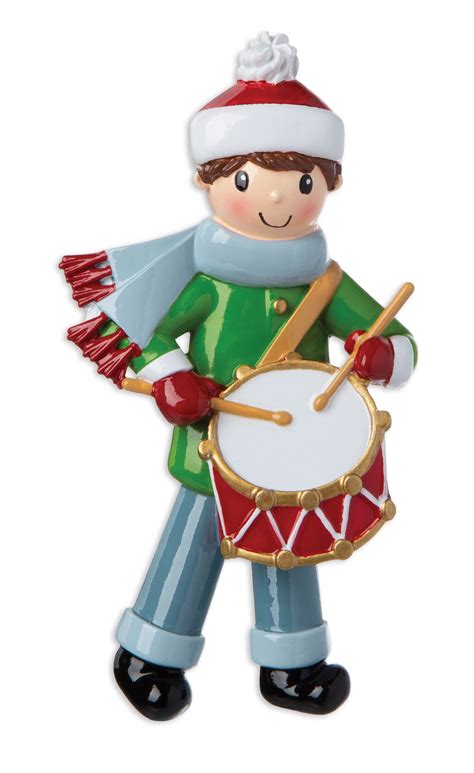drummer boy personalized christmas ornament polarx