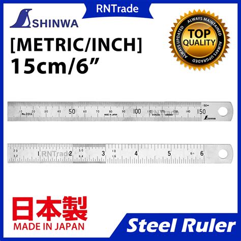 shinwa stainless steel ruler mm      japan lazada ph