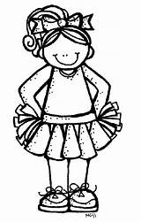 Melonheadz Cheerleader Cliparts Cheerleading Dellosa Carson Deportiva Decoración sketch template