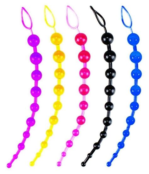 10 inch flexible baile anal beads multi color by kamahouse buy 10
