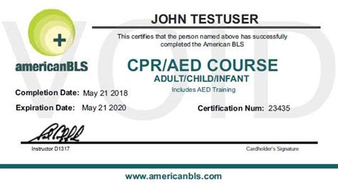 cpr courses   printable cpr certification card