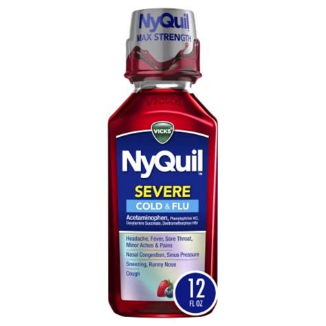 vicks nyquil severe cold flu medicine  fl oz ralphs