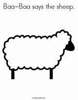 Sheep Coloring Baa Worksheet Kids Outline Pages Shepherd Lord Says Jesus Follow Clipart Will Twistynoodle Print Preschool Worksheets Activity Crafts sketch template