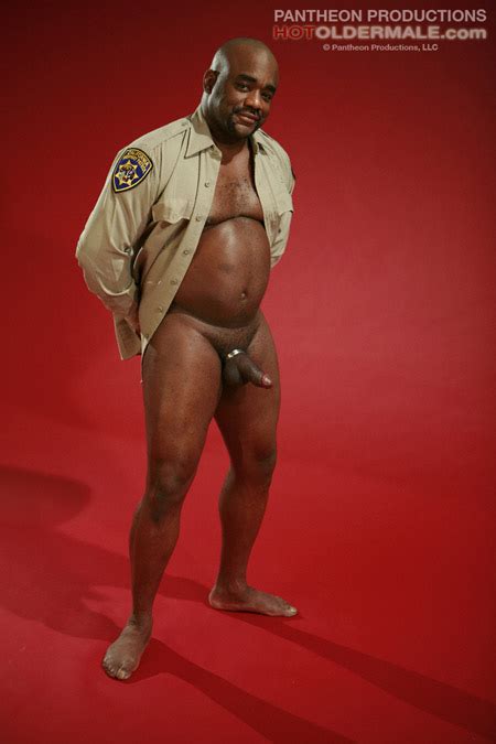 black daddy in cop uniform gaydemon