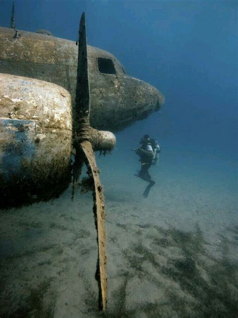 lost   airplane underwater underwater photography underwater world