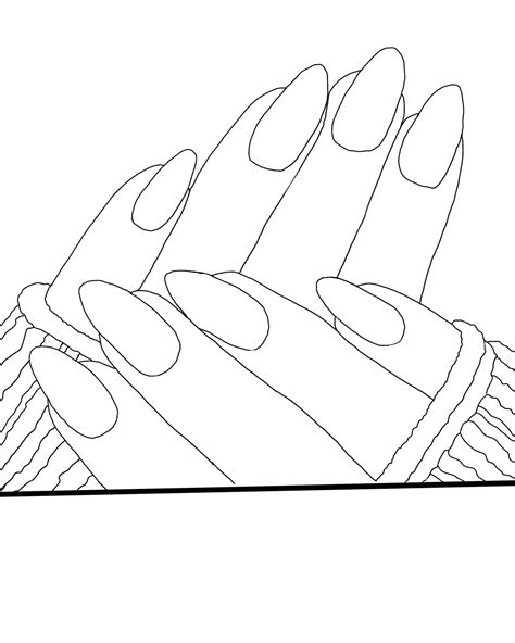 printable nail coloring pages   kids  adults