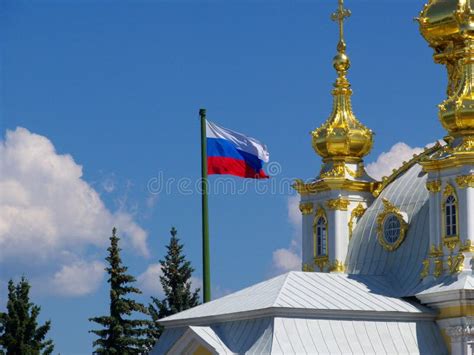 symbol  russia stock image image  pine flag traditional