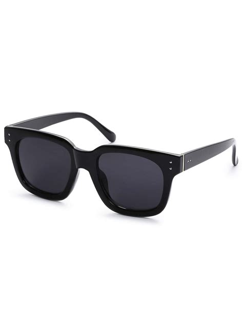super dark black lens sunglasses shein usa