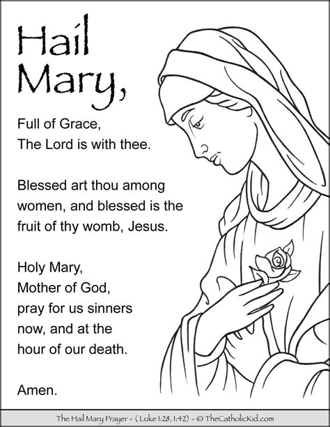pin  catholic prayers coloring pages