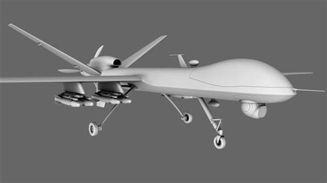 mq  reaper drone  model obj cgtradercom