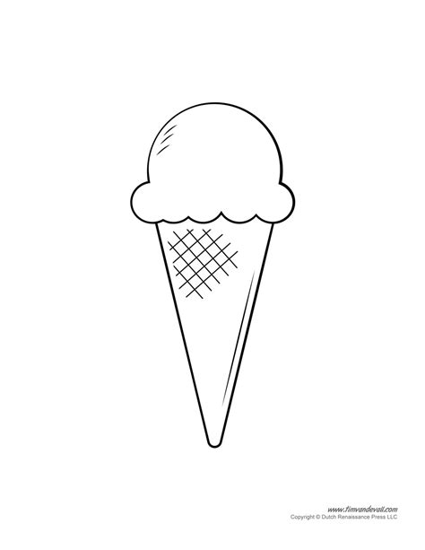 ice cream templates  coloring pages   ice cream party tims