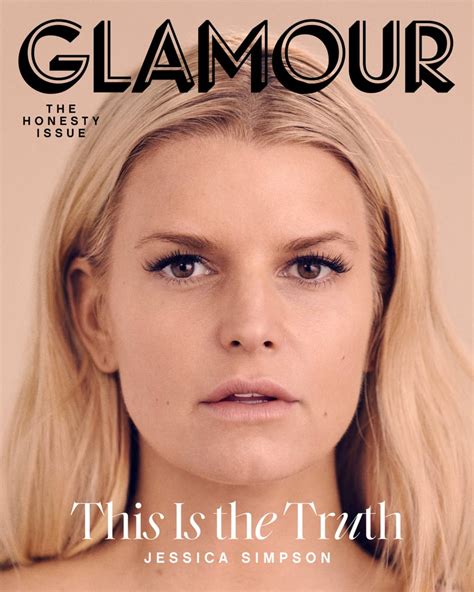 Jessica Simpson Wears No Makeup On Glamour Cover 2020 Popsugar Beauty