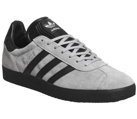 heren schoenen adidas gazelle unisex dark grey suede synthetic trainers  uk kleding en