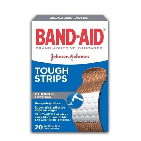 buy band aid tough strips extra durable adhesive bandages pack of 20