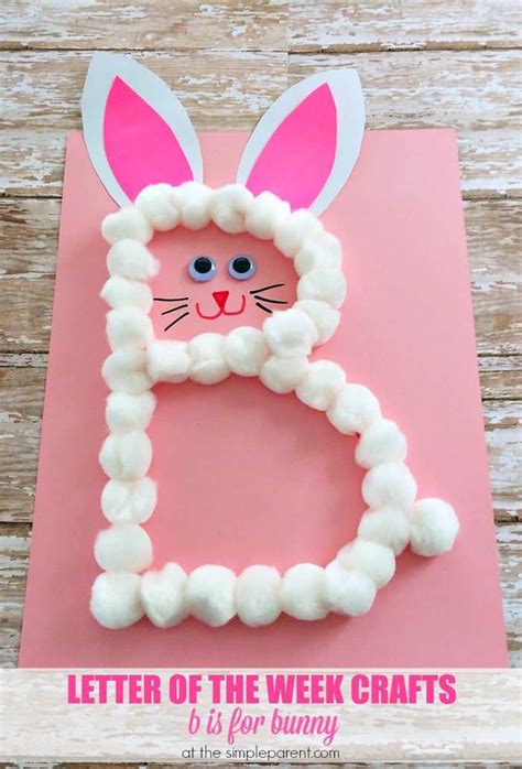preschool letter  craft    bunny great  easter