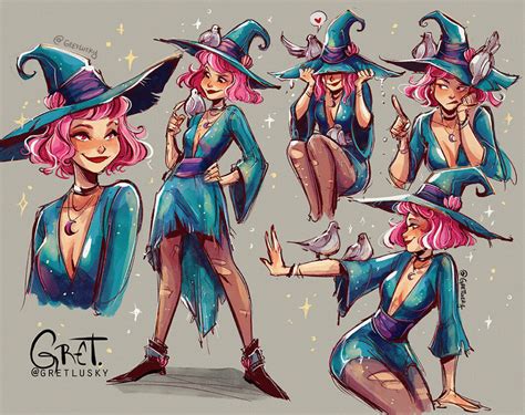 Artstation Colivia Gretel Lusky Witch Drawing Witch Art Art