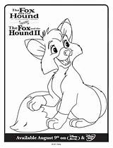 Fox Hound Coloring Pages Disney Tod Kids Printable Colouring Printables Printables4kids Print Animal Library Clipart Popular sketch template