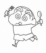 Chan Shin Sketch Coloring Shinchan Pages Family Desicomments Cartoonbucket Hungry Print Boy Cartoons Prints Gif Href Src Code Embed Coloringhome sketch template