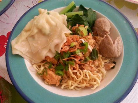 Trial Mie Ayam Pangsit Recipe And Nam Said Enak Bu