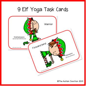 christmas activities printable elf yoga   autism junction