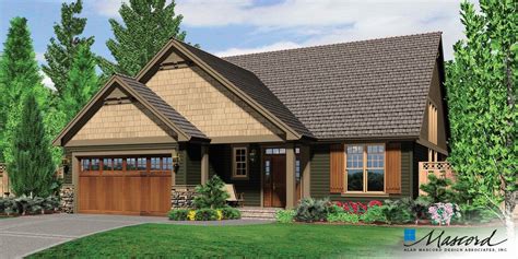 image  ellwood craftsman style plan great  empty nesters front rendering craftsman