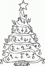 Tree Coloring Pages Kids Christmas Printable sketch template